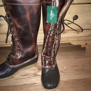 shearling duck boots